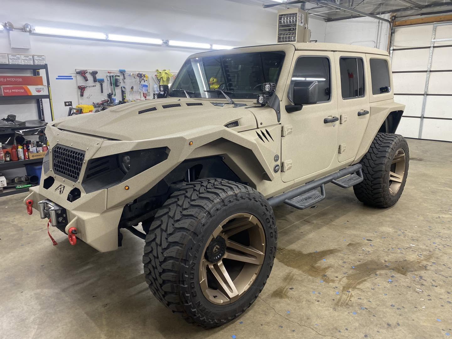 Custom Jeep Wrangler window tint