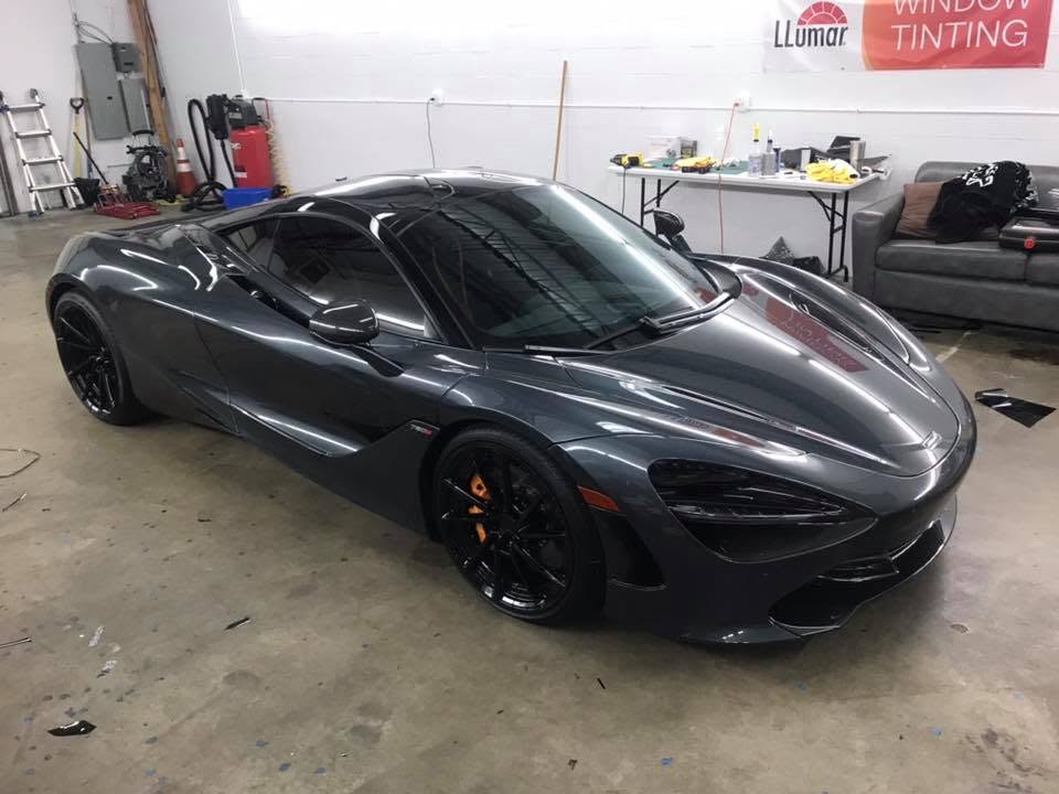 McLaren 720S window tint detail