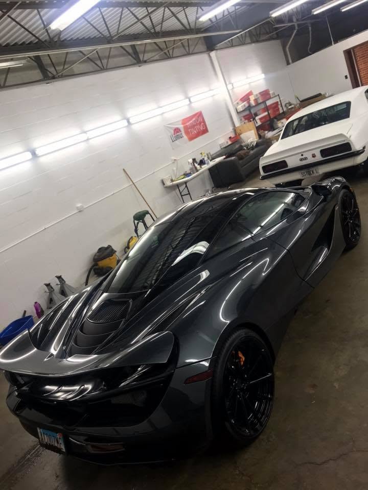 McLaren 720S window tint detail