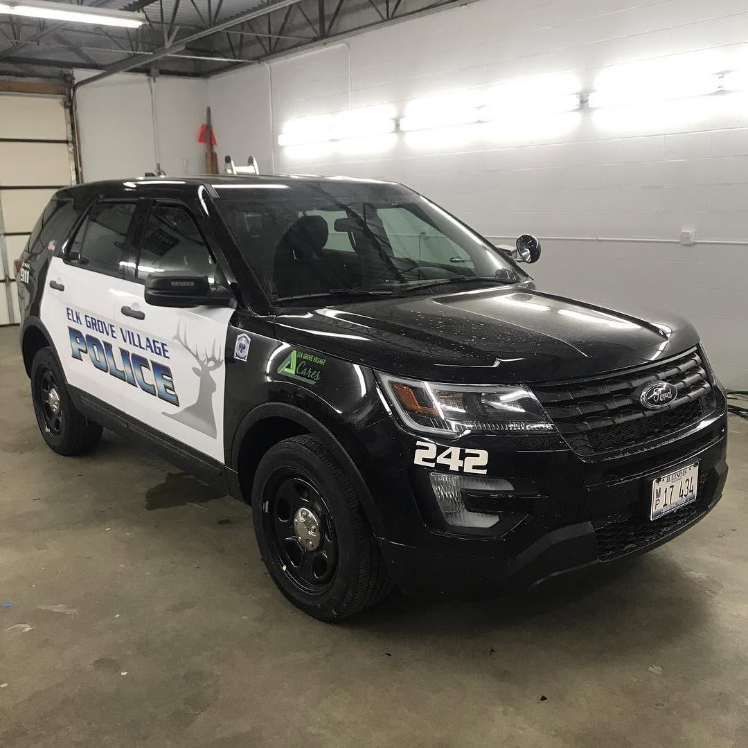 Elk Grove Village Police Ford Explorer tinted by The Tintworks